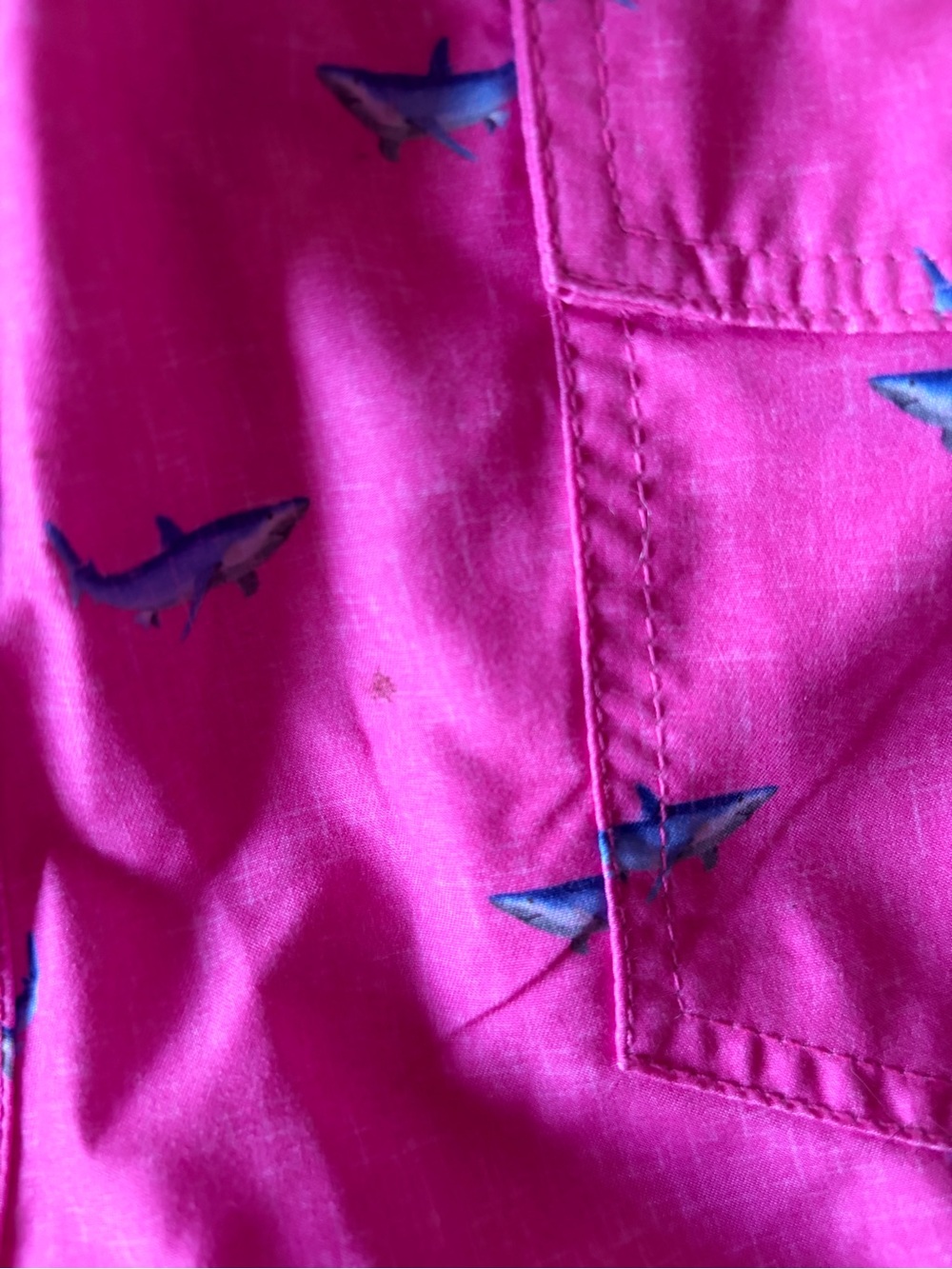 New sun surfer pink shark board swim shorts men’s medium mesh line quick dry - Picture 5 of 6